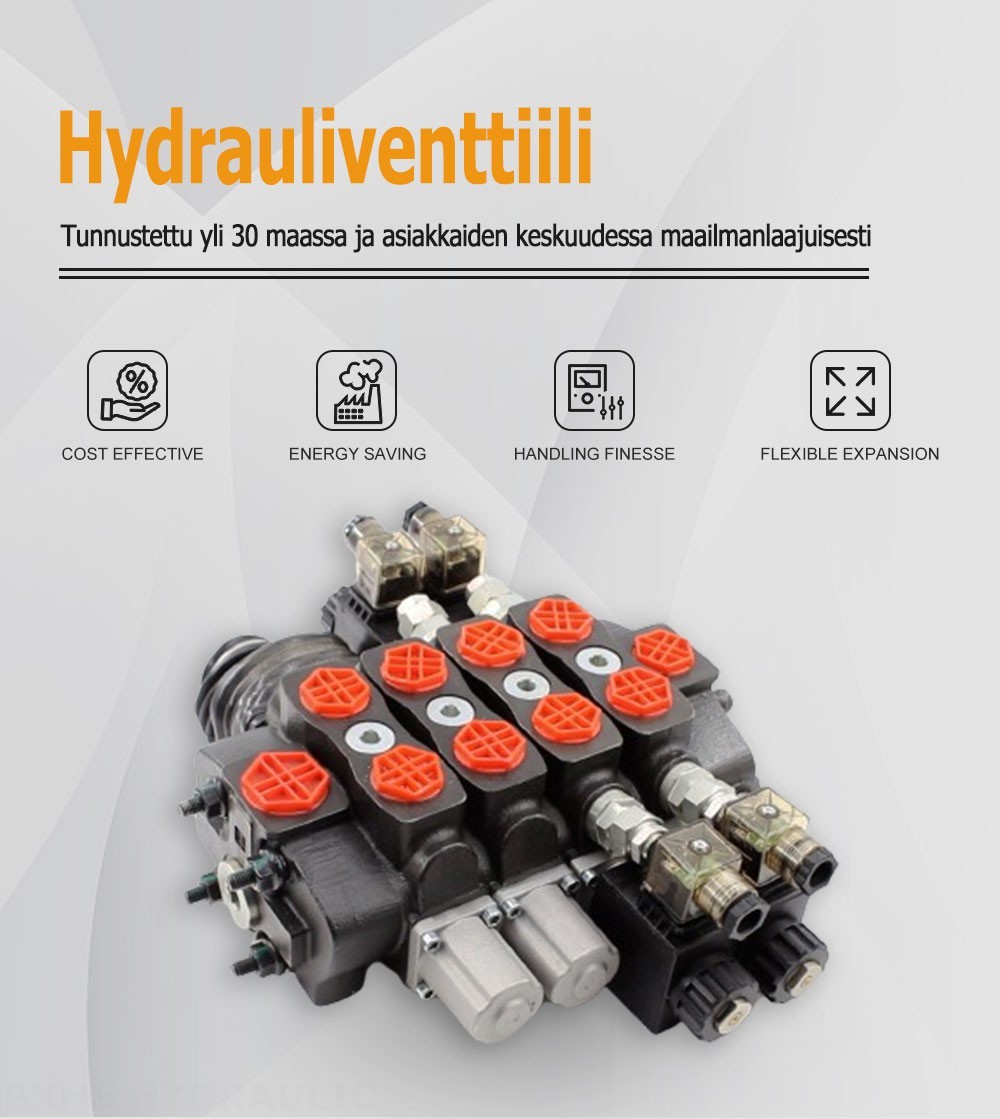 SD8 Solenoidi ja ohjaussauva 3 jakajaa Suuntaventtiili